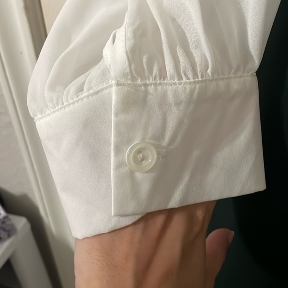 Smak Parlour Chic Green and White Formal Dress Size 4X - Picture 7 of 8